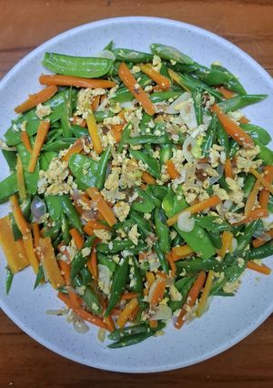 Foto resep Tumis buncis kapri wortel telur