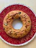 Rosca integral inspirada en Rosca de Reyes con harina de avena, toque de naranja y canela 🐫🐪🐪🤴 🤴🏿🤴🏼