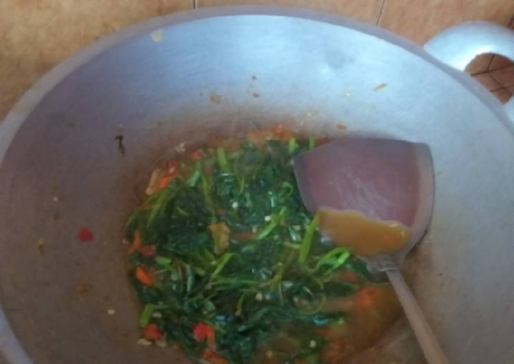 Tumis kangkung saori pedeesssss