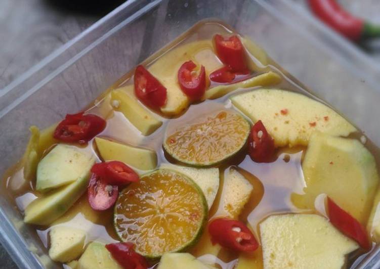 Bagaimana Menyiapkan Manisan mangga segarr yang Lezat Sekali