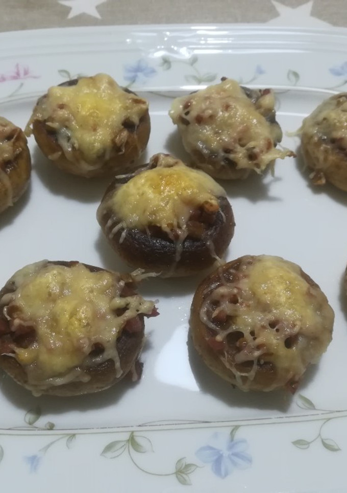 Una foto de Champiñones rellenos
