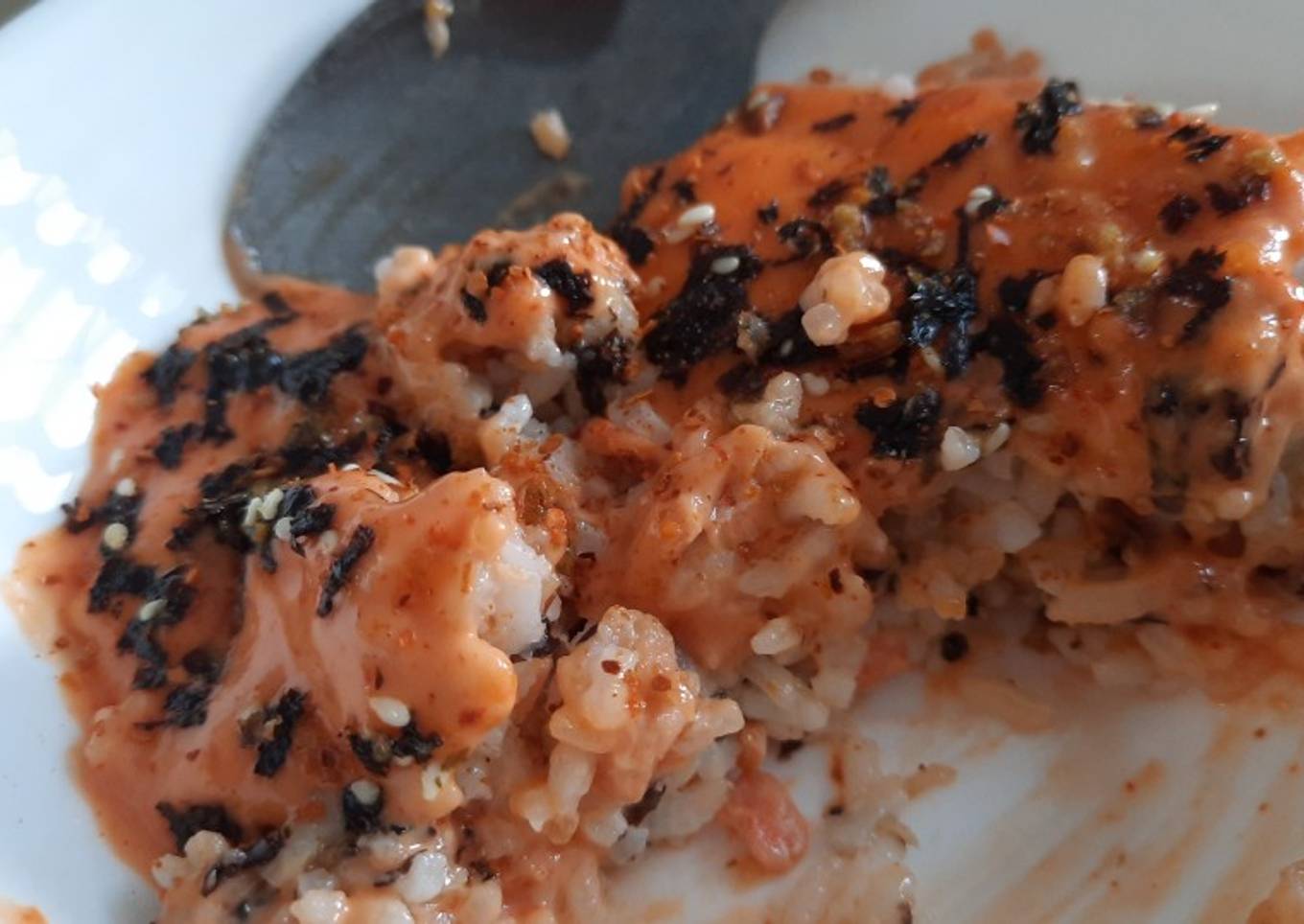 Salmon Mentai Rice