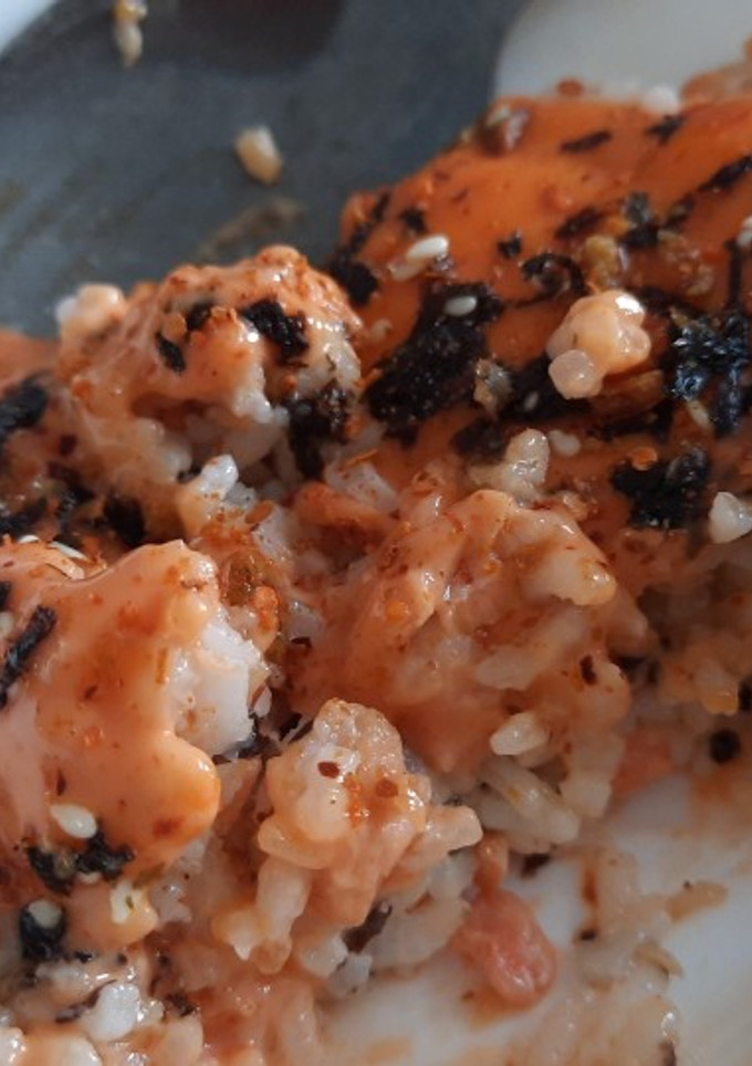 Foto resep Salmon Mentai Rice