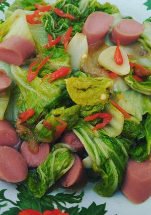 Foto resep Cah sawi putih lada hitam