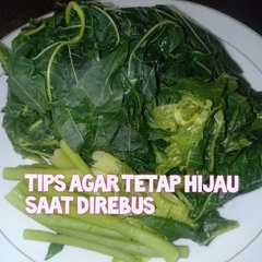 รูปของ Daun pepaya rebus tetap hijau