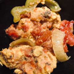 A picture of Crockpot Chicken with Tomatoes.