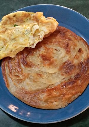 A picture of Egg 🥚 paratha.