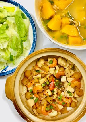 Hình của món Chả Lụa Tôm Khô Kho Quẹt.