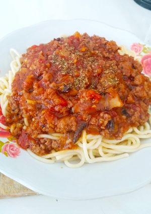 Foto resep Spaghetti Bolognese With Mushroom