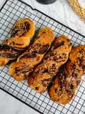 Sourdough Discard Choco Nut Rolls