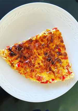 Une photo de Tarte salée aux poivrons