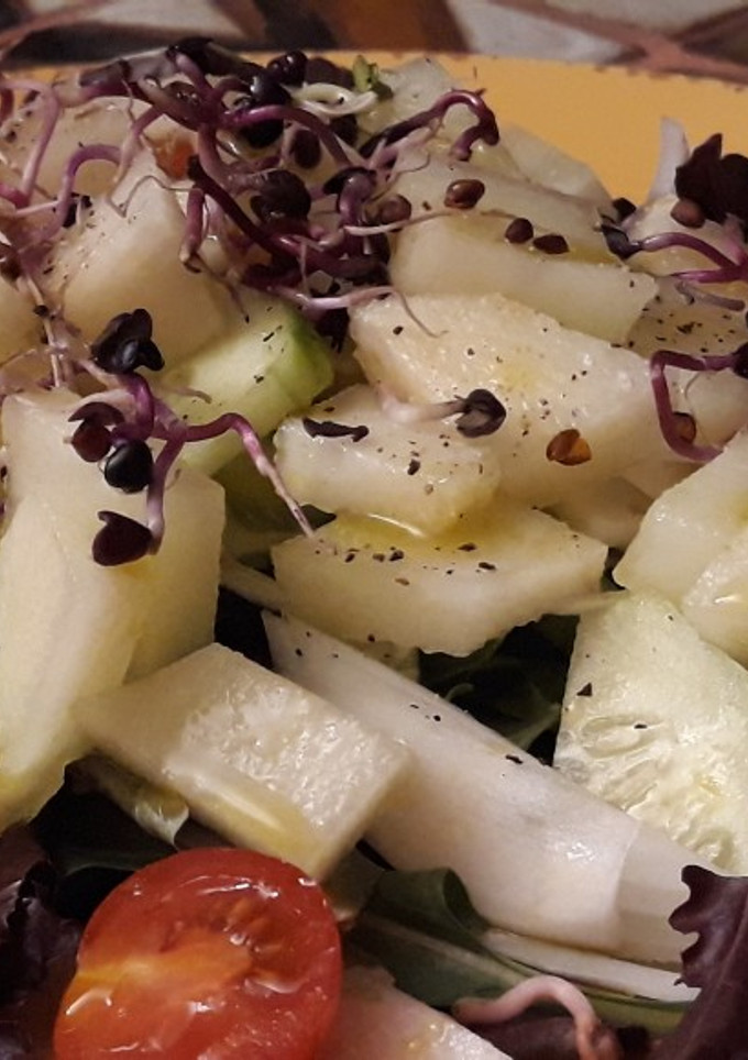 Una foto de Ensalada fresca de melón