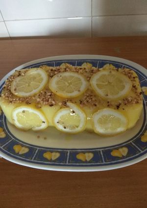 Una foto de Tarta de limón en Thermomix o en olla