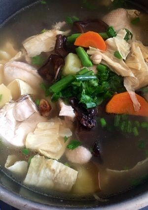 Foto resep Sop ayam kembang tahu