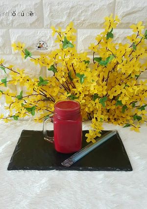 Hình của món Sinh tố củ dền.