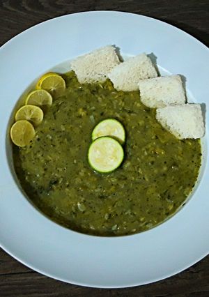 عکسی از دستور سوپ تند کدو سبز