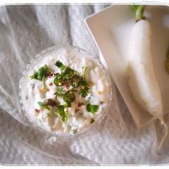 A picture of Raddish/Mooli Raita.