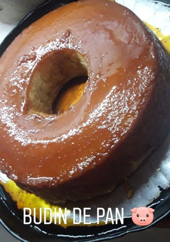 Una foto de Budín de pan con vainillas