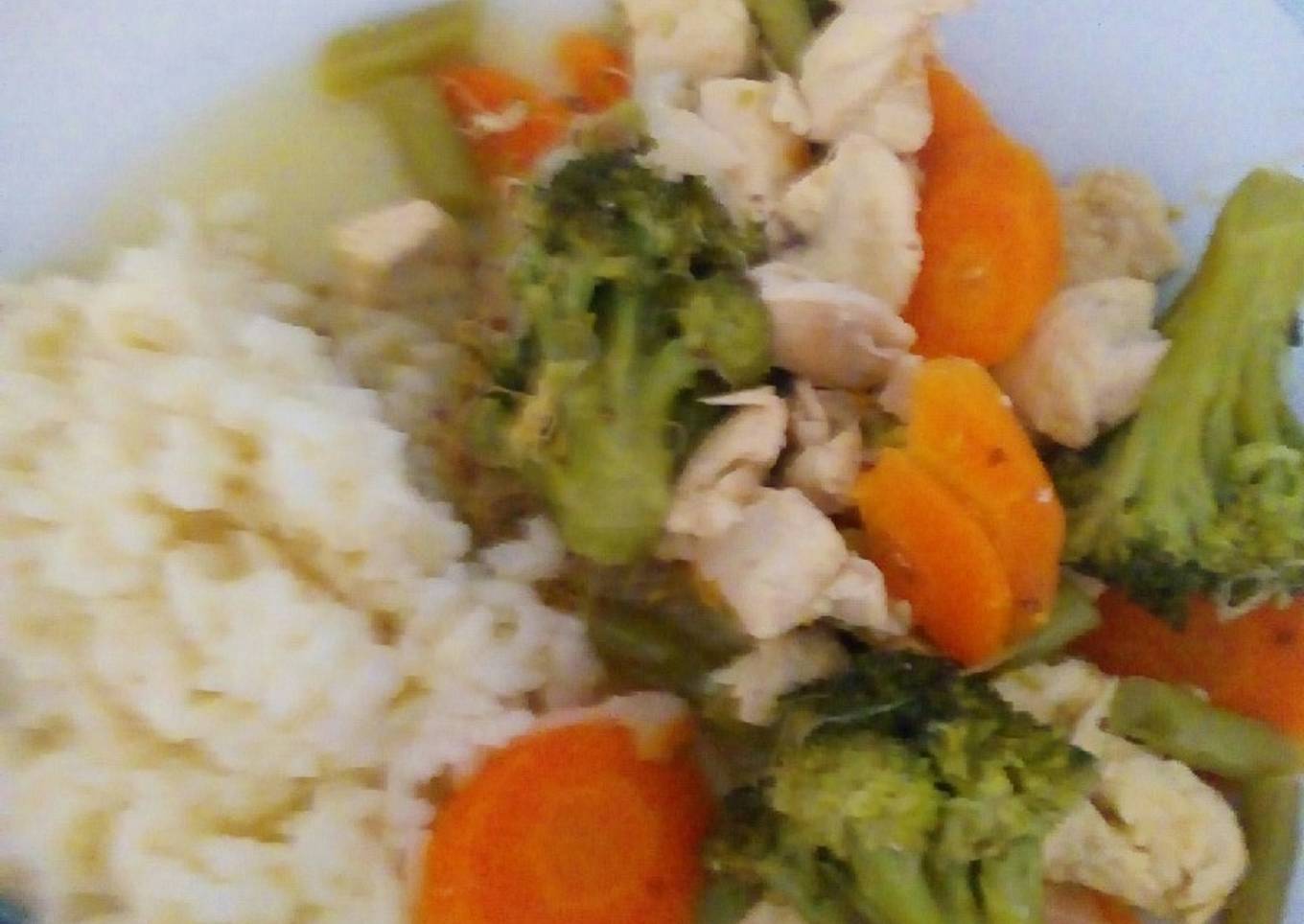 Pollo con verduras