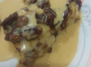 Gambar Puding Roti Butterscotch