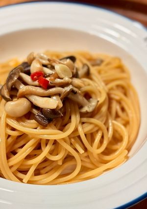 和風鮮菇義大利麵(一鍋到底) 的食譜成品照片