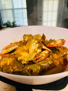 A picture of Masala crab curry.