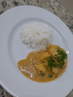 Una foto de Strogonoff de pollo