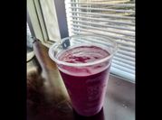 A picture of blueberry mango smoothie