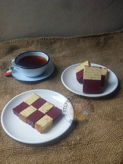 Gambar Kek Lapis Red Velvet Vanila