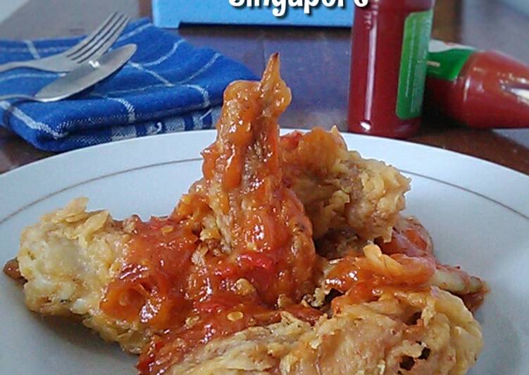 Sayap Ayam Kriuk saos Singapore