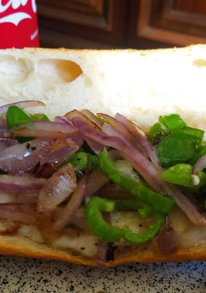 Una foto de Bocadillo pollo al estilo Alsaciano