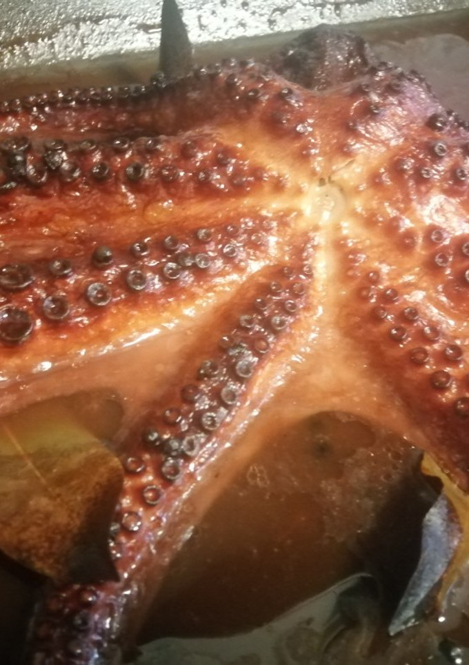 Una foto de Pulpo al horno a la murciana