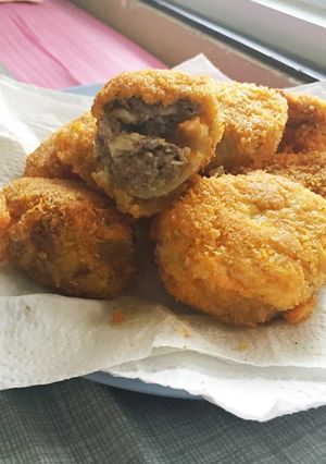 Foto resep Cheeseburger onion ring