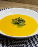 Crema de zanahoria con habitas