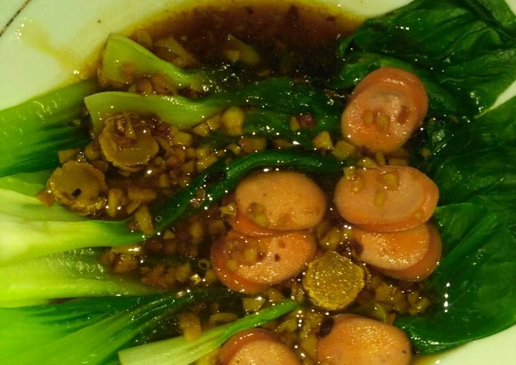 Pokcoy saos bawang putih