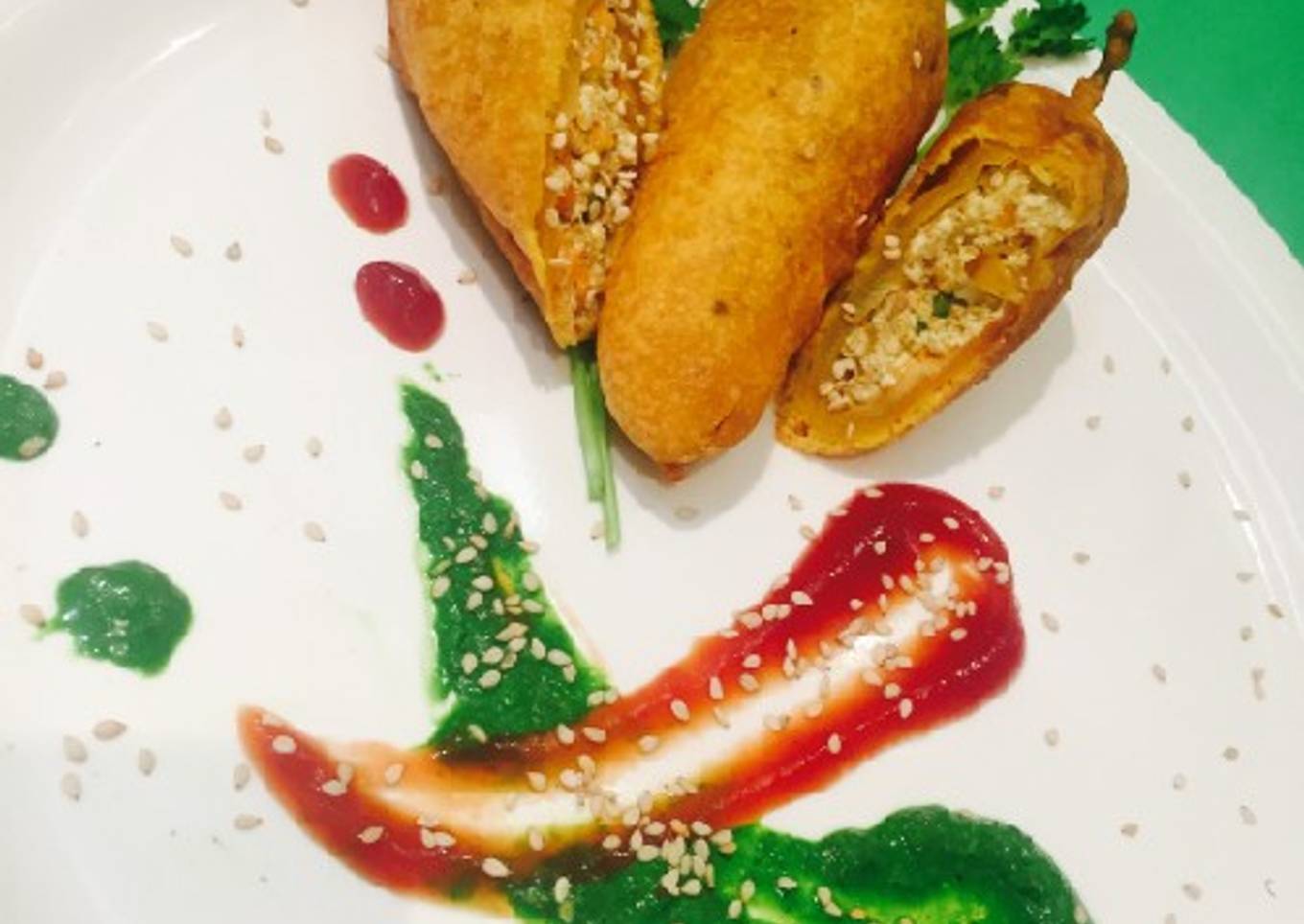 Stuffed Bhavnagari Mirch