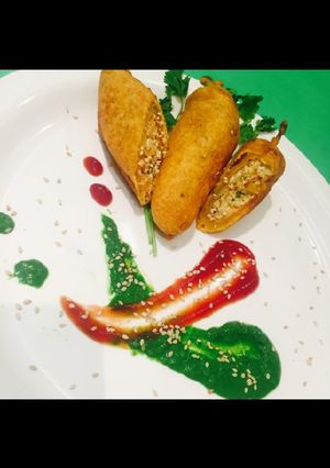 A picture of Stuffed Bhavnagari Mirch.
