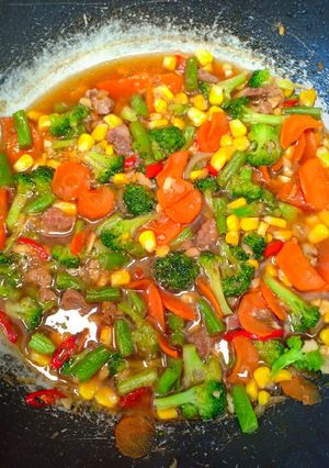 Foto resep Cah sayur daging