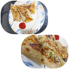 Mix Vegetable Frankie A picture of Mix Vegetable Frankie.