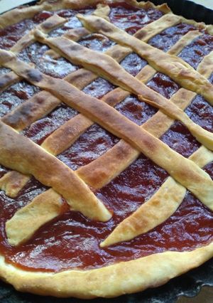 Una foto de Pasta Frola de membrillo