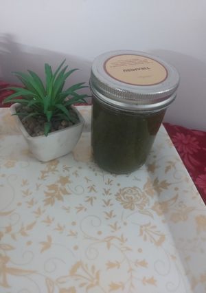 A picture of Raw mango chattny.