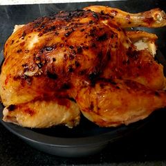 A picture of My Chilli and Red Peppered Whole Chicken.😍#Mainmeal.