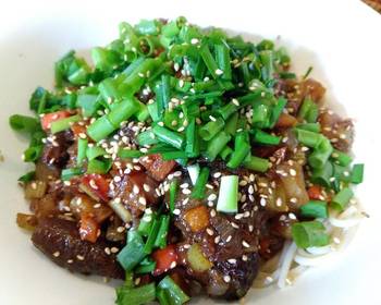 Fresh, Serving Recipe Zhajiang brown rice noodle Delicious and Healthy