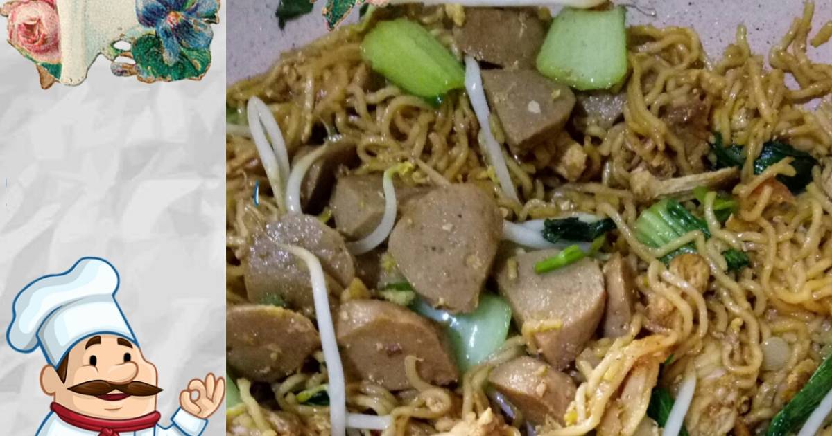 Resep Bakmi Goreng Ayam Bakso oleh Dapur Keke - Cookpad