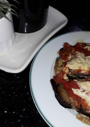 Une photo de Gratin aubergine viande hachée