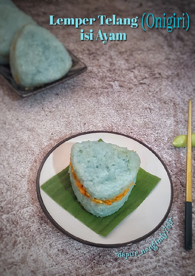 Foto resep Lemper Telang (Onigiri) isi Ayam