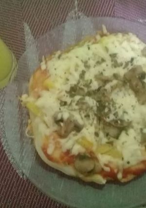 Una foto de Pizza en sartén