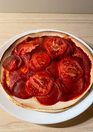 Zdjęcie przepisu Pizza z tortilli frytkownica Air Fryer.