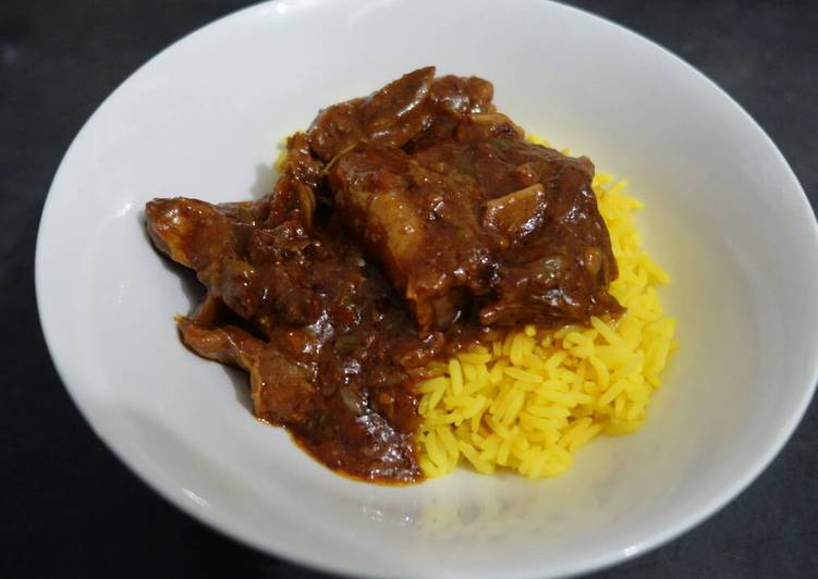 Tasty And Delicious of Rice and lamb stew
