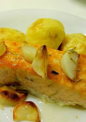 Foto resep Salmon Bumbu Herbal